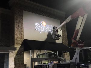 Glenwood Lighted Signs illuminated cabinet channel letters outdoor install 300x225
